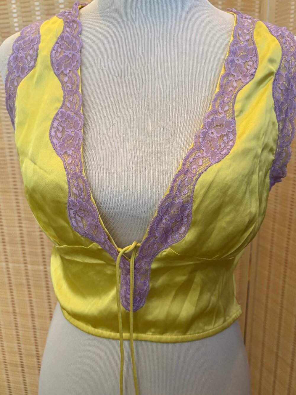 Top Yellow Purple - Nasty Gal - Never Worn